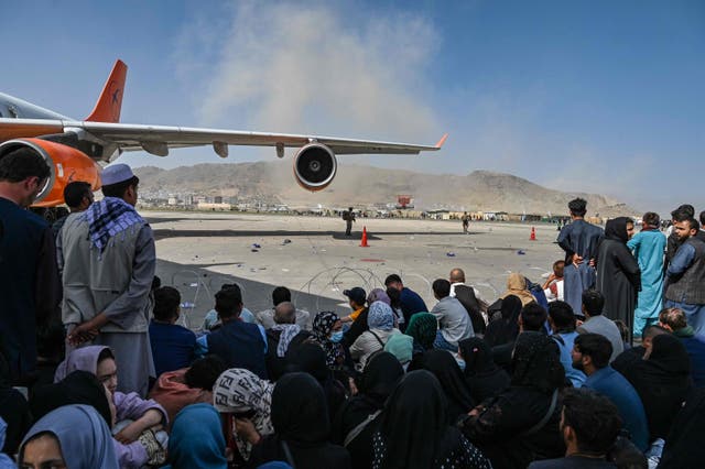 At least six people killed in a stampede at Kabul airport