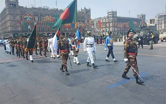 Bangladesh Armed Forces celebrate 200 years of independence of Mexico