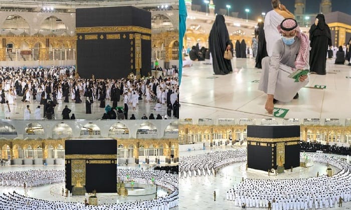 Grand Mosque in Mecca drops social distancing