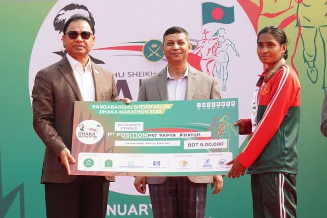 'Bangabandhu Sheikh Mujib Dhaka Marathon 2022' held in festive mood
