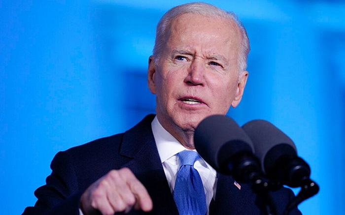 Biden says 'butcher' Putin 'cannot remain in power'